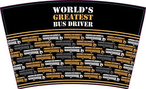 Elanze dizajnira najveći svjetski Vozač autobusa od nehrđajućeg čelika 16 Oz putna šolja sa poklopcem