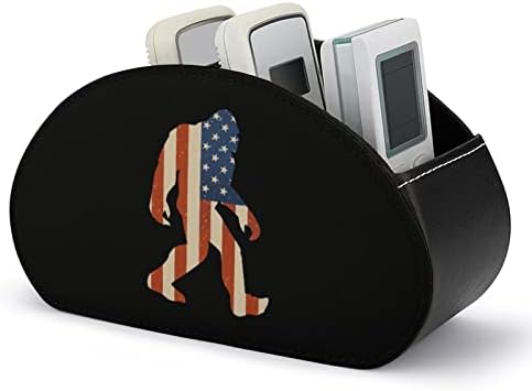 Američka zastava Bigfoot5 PU kožni daljinski upravljač Držač za stolni prostor za pohranu s