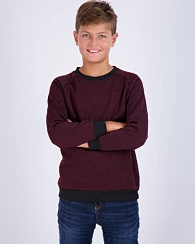 Real Essentials 3 Pakovanje: Mladi Fleece Crew-izrez dugih rukava Mekani pulover Duks - dječaci i djevojke