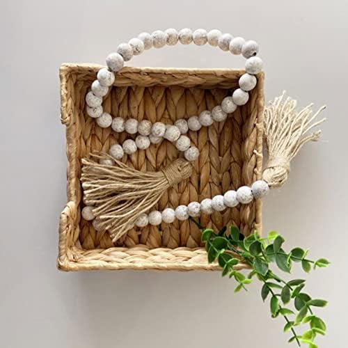 Prirodno drvo perla Garland, ukrašavanje Seoske kuće perle Elegantno retro za ukrašavanje doma za poklon