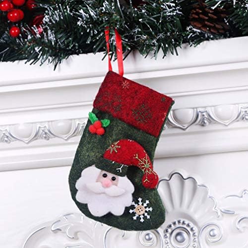 Valiclud rustikalni ukrasi 6 kom božićne čarape božićne privjeske božićne čarape ukras Božićni viseći ukrasi xmas čarape 16cm / 6. 3inch