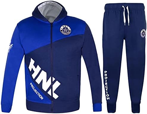 Kids Boys Unisex s kapuljače sa kapuljačom HNL zipped Top & Donji jogging odijelo Joggers