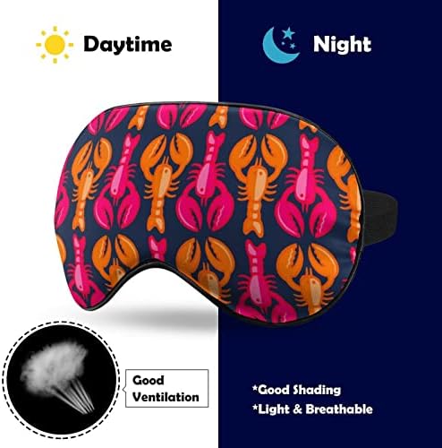 Ružičasti rajnifica print maska ​​za oči lagano blokiranje maske za spavanje s podesivim kaišem za putni rad za spavanje