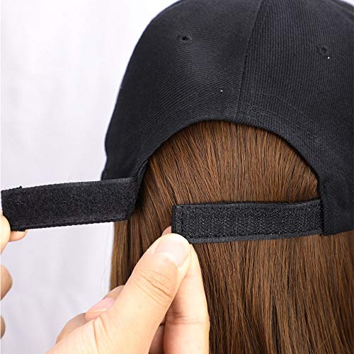 N / kratka bejzbol kapa perika za kosu 8 Sintetička BoB perika produžetak kose prirodno spojite podesivu periku za žene na otvorenom