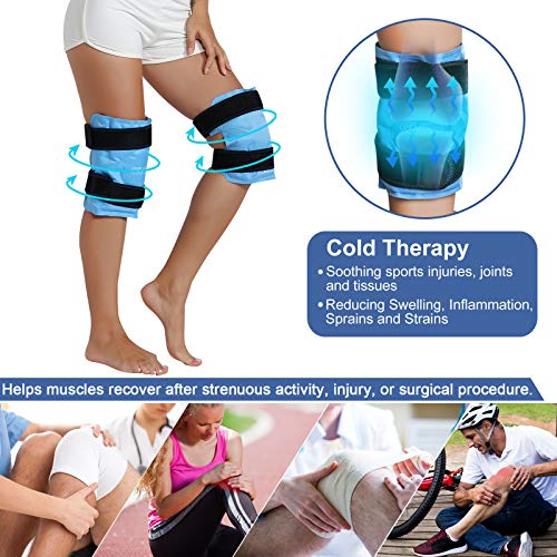 REVIX XL Shin Splint kompresijski rukav za hladnu terapiju nogu i led za ozljede koljena za višekratnu
