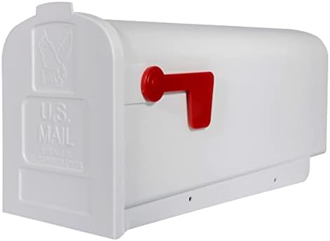 Arhitektonski poštanski sandučići Parsons Srednji kapacitet, plastični poštanski sandučić, bijeli