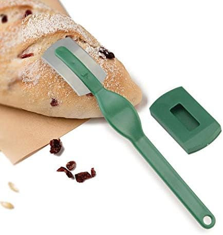 VOVOLO 10-Pack plastični hljeb Lame Alati pekarski strugač nož za hljeb / rezač / rezač kruh od tijesta bodovanje hrom sa oštricama luk zakrivljeni nož
