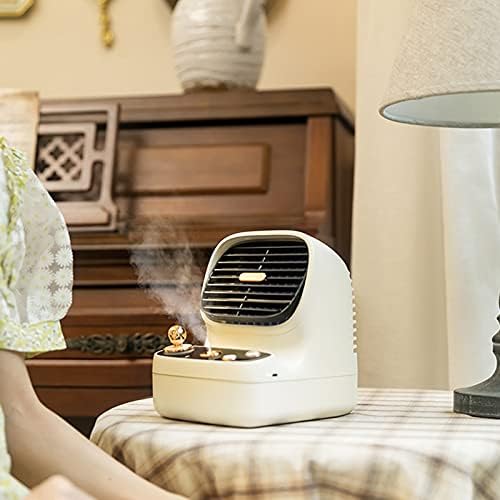 Retro stil za prijenosni ventilatorski hlađenje kuće klima uređaj HUMIDIFIER Zračni hladnjak Radna površina USB punjiva retro igarska konzola ventilator