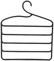 Mabek vješalice za odjeću 5 Slojevi za skladišni nosač Višenamjenski hlače Držači nosači hlače HANDER