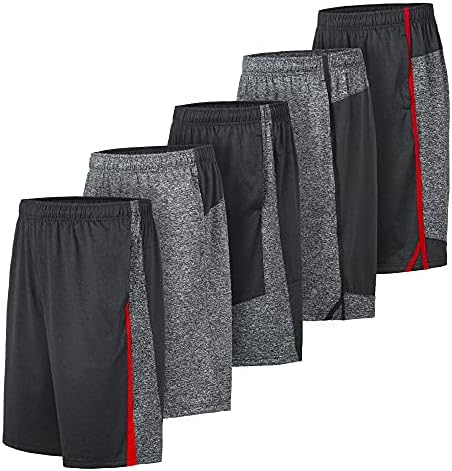 Atletske kratke hlače za muškarce - 5 paketa Muška odjeća Brze suhe košarkaške kratke hlače - vježba, teretana,