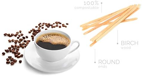 Drvene mješalice za kafu Stir Sticks - 500 biorazgradivih drvenih miksera za piće za jednokratnu