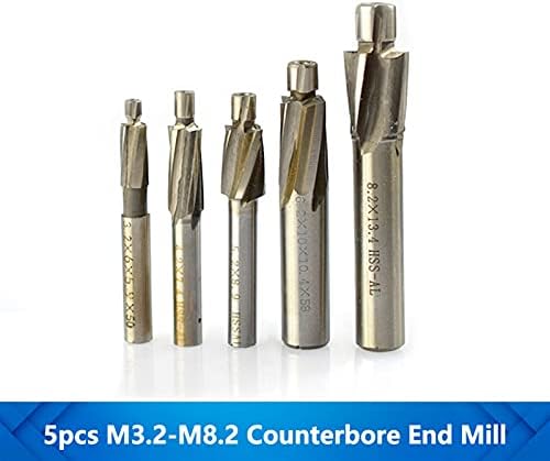 5pcs m3-m8 end glodalica 4 flaute counter cnc end mlin engraving bit set pilot alata za urezivanje