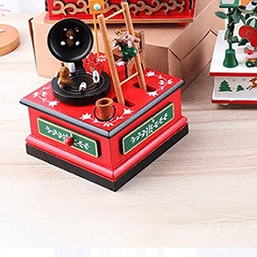 Tazsjg Merry-Go-okrug Santa Claus Music Box Toy Decoration Merry-Go-okrugla Božić Music Box Rođendanski