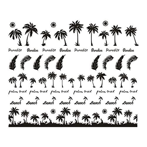 8kom Nail Tropical Style Palm Summer Tree 3D naljepnice za nokte,naljepnice za umjetnost noktiju
