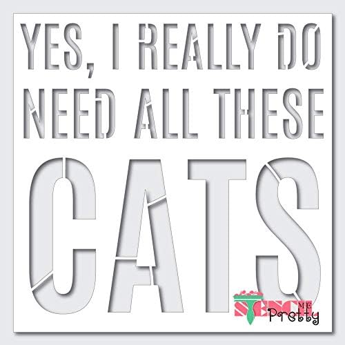 Mačji ljubitelji DIY šabloni znak - obojite ga bilo gdje najbolje vinilne velike šablone za