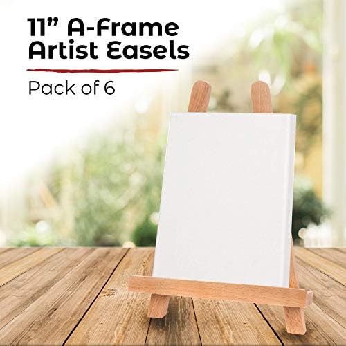 Akademija Art Supply 11 & # 34; a-Frame drveni umjetnik štafelaj za sve uzraste slikarstvo i djecu zanata, stola Display Stand stativ