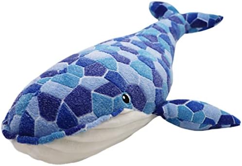 Elainren Soft Gumpback Whale pliša zagrljaj jastuk, 35,4 inča Veliki plavi kitovi Punjeni životinje Plushie morski pas ribe Xmas rođendanski pokloni za odrasle