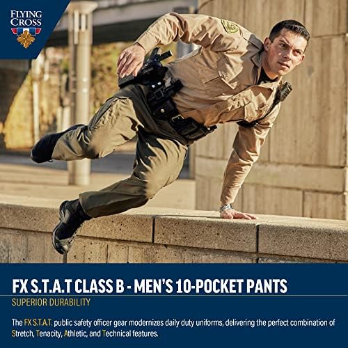 Leteći prekriženi muške radne pantalone za provedbu zakona, policija, šerif, vatrogasno odjeljenje, EMS, paramedicin, klasa B 10 džep