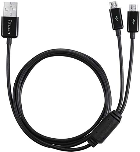 Iflash Dual Micro USB / Mini USB razdjelnički kabel - Napunite dva uređaja - idealna za microUSB ili miniUSB pametne telefone kao što su Android, BlackBerry, HTC, Samsung ... Mobilni telefoni, MP3 playeri, digitalni fotoaparati, GPS i mnogo više