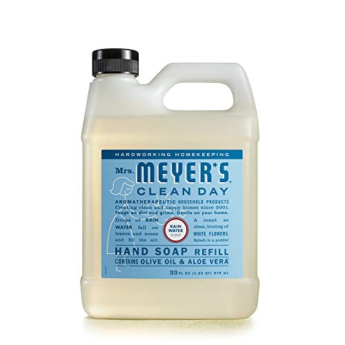 Mrs. Meyerov sapun za ruke, napravljen od eteričnih ulja, biorazgradiva Formula, kišnica, 33 fl. oz