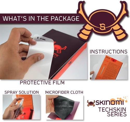 Skinomi zaštitnik kože za cijelo tijelo kompatibilan sa Apple iPad 4 TechSkin puna pokrivenost Clear HD Film