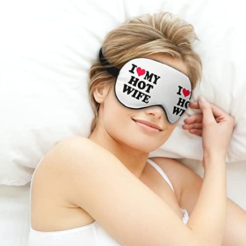 Volim svoju vruću suprugu maske za spavanje za spavanje za oči s podesivim noći elastične kaiševe za žene