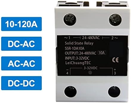 Momtc SSR da AA DD 10a 40a 60a 60a 80A 100A 120A Reed Relej jednofazni čvrsti državni relej DC-AC AC-AC kontrola 1pcs