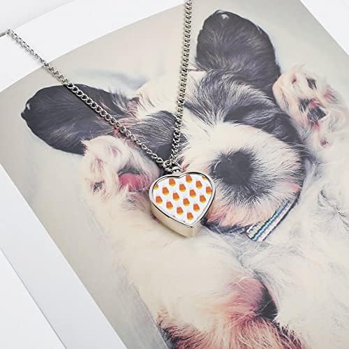 Candy Corn Cartoon Style pas pepeo urna ogrlica mačka kremiranje nakita Memorijalna uspomena držač pepela pokloni za kućne ljubimce