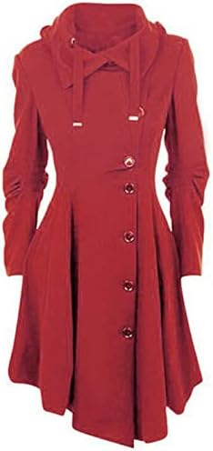 RMXEI Women FAUX Wool Warm Slim CAPT jakna Debela-parka Obuhvaća duga zimska odjeća