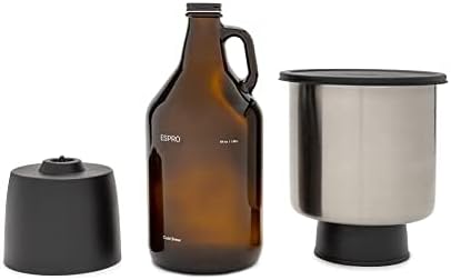 ESPRO - Hladni komplet za pivo - Set piva za kafu, sa dvostrukim filterima, hands-off buy-acting i 64oz stakleni staklo za hladnu pivu i ledenu kafu,