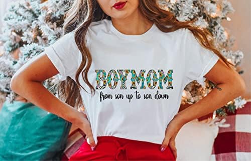 Boy Mama Od Sina Do Sina Do Sina Down Shirt, Boymom Shirt, Nova Mama Poklon, Lucky Mama Dječaka, Funny Mama Shirt