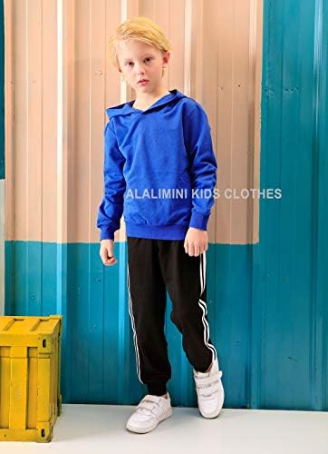 ALALIMINI dječaci trenirke za djecu aktivni Jogger pamuk Casual pruge sportske pantalone