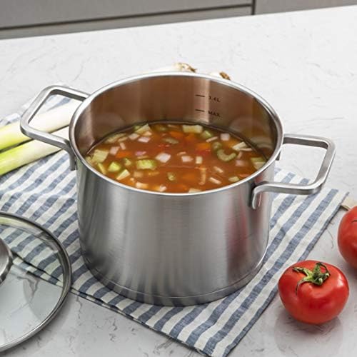SJYDQ lonac za supu - 304 lonac za supu od nerđajućeg čelika debela supa kaša komplementarna posuda za hranu plinski štednjak univerzalni lonac za supu za domaćinstvo