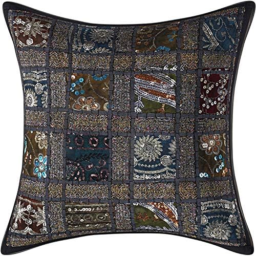 Janki Creation Multi Tie Dye Cotton Flood Jastuk Cover Indijski Bacanje Siting Okrugli Otoman