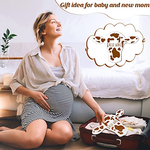 Maitys 14 komada Cow Baby mjesečne prekretnice kartice Rustikalni drveni Ornament znakovi stada rekviziti za fotografisanje goveda za snimanje rasta vaše bebe, poklona za trudnoću i Baby Shower