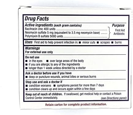 Antibiotska krema, Medi-prva prva pomoć Antiseptička paketa za mast, 250 paketa, MS-60772