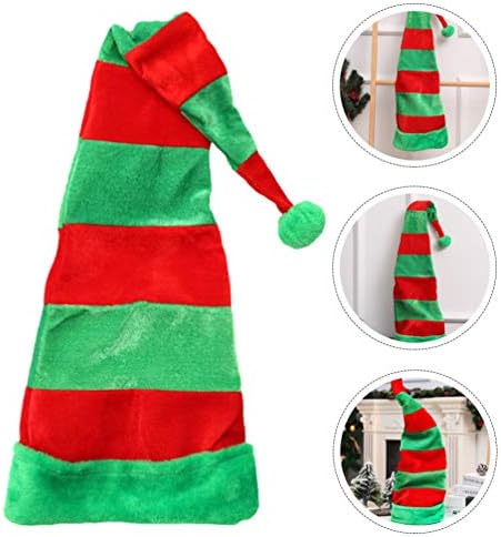 PRETYZOOM dugi Božićni šešir Božić Elf šešir prugasti Santa šešir Santa Claus kostim dodatna oprema