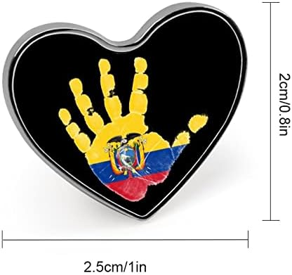 Brošna igla sa palminom zastavom Ekvadora slatka igla za kravatu na reveru zanatska značka za Kostimografski dodatak