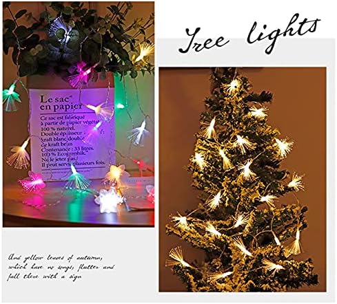AILY svjetla od optičkih vlakana, dekoracija djevojačke sobe za srce mali lampioni Božićna dekoracija trepćuća