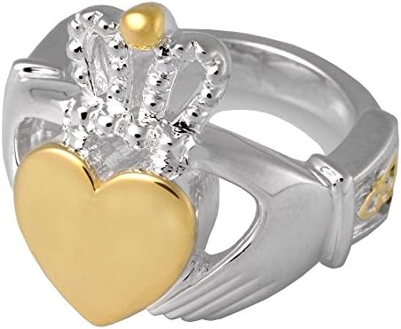 Memorijalna Galerija 2015s-5 Claddagh prsten srebra dvotonski kremiranje nakit za kućne ljubimce, Veličina