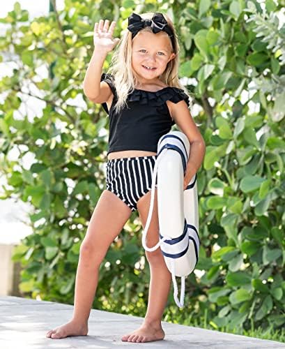 RuffleButts Baby/Toddler Girls 2-dijelni Tankini komplet kupaćih kostima sa UPF50+ zaštitom od sunca