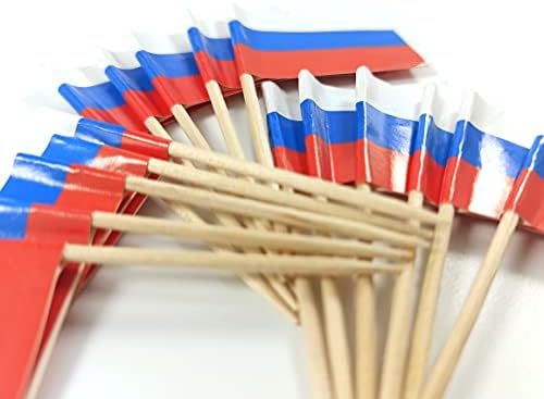 Jbcd Rusija čačkalica Zastava ruski Mini mali Cupcake Topper zastave