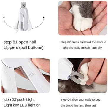 NA aparat za šišanje noktiju za kućne ljubimce LED psi i mačke makaze za nokte profesionalne makaze za nokte