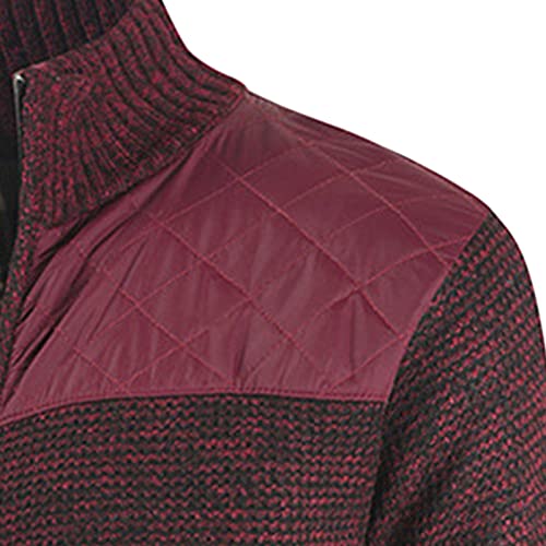 Muški Regular Fit pleteni kardigan sa punim patentnim zatvaračem Slim Fit debeli blok džemper od flisa topli zimski džemperi Outwear