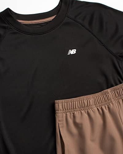 New Balance Boys' Active Shorts Set-2 komada Performance T-Shirt i teretane Shorts-Dry Fit dečiji