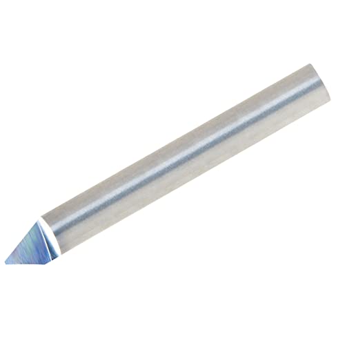 LMT Onsrud 37-03 alat za graviranje od čvrstog karbida, bez premaza, 1 flauta, 0,010 prečnik vrha, 60 stepeni, 1/4 prečnik drške, 2 Ukupna dužina
