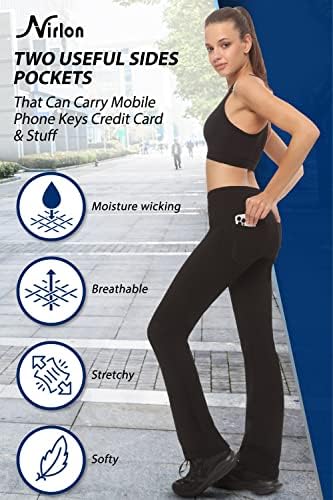 Nirlon joga hlače sa džepovima - joga hlače s džepovima za žene prozračne gamaše s džepovima Regular & Plus