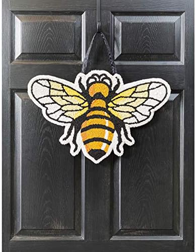Zimzelena zastava pčela je kukana vrata izdržljiva i dobro napravljena kuća i vrtni dekor za dvorište za travnjak
